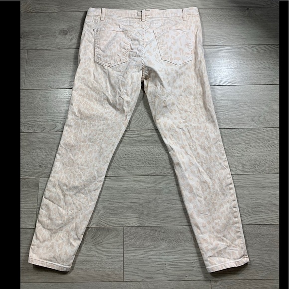 Current/Elliott The Stiletto Skinny Jeans in Dusty Peach Leopard - Picture 7 of 16